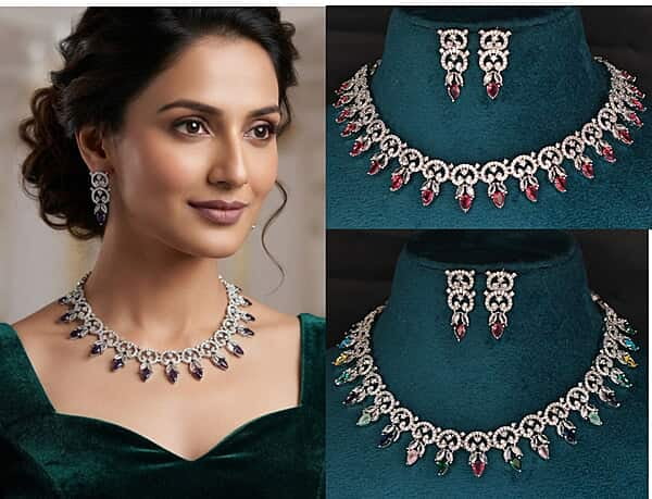 silver finishing necklace