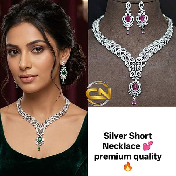 Silver Short Necklace ?
