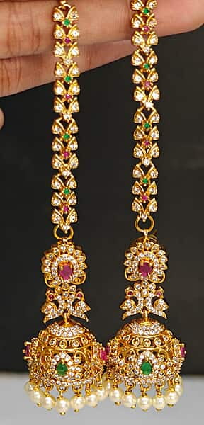 jhumki with matil