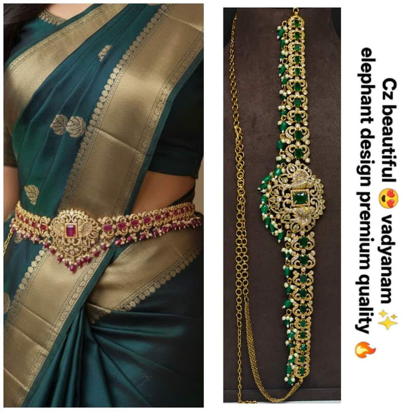 Cz stones Hip belt