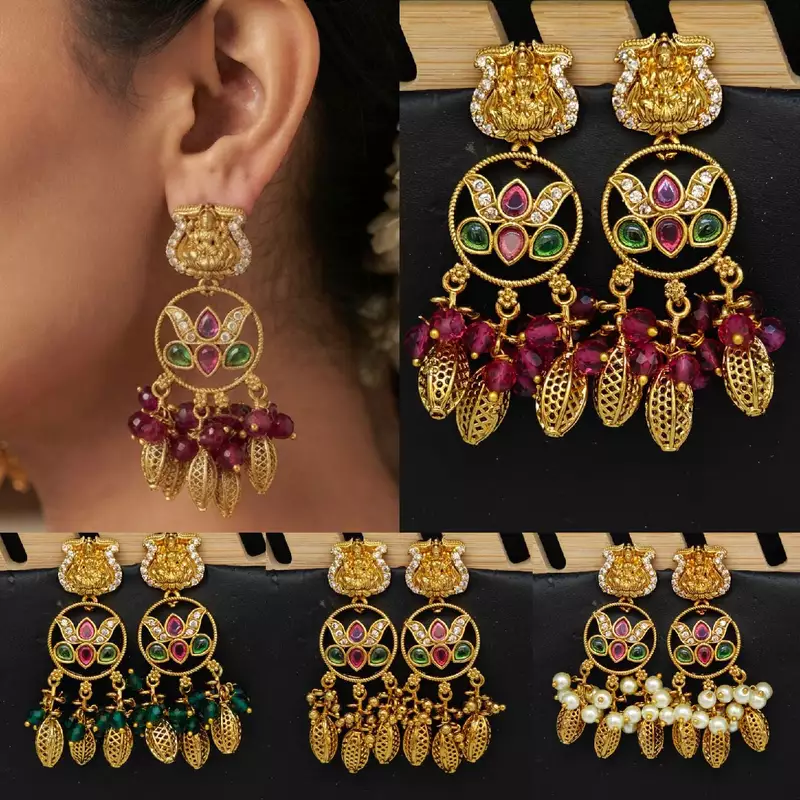 Laxmi devi design earrings ?