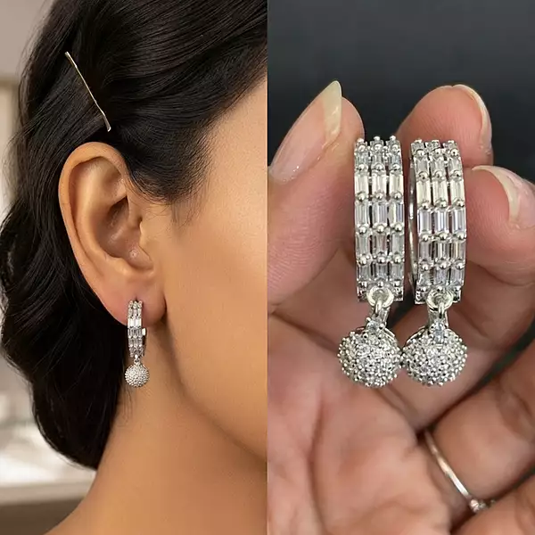 beautiful silver earrings ✨️