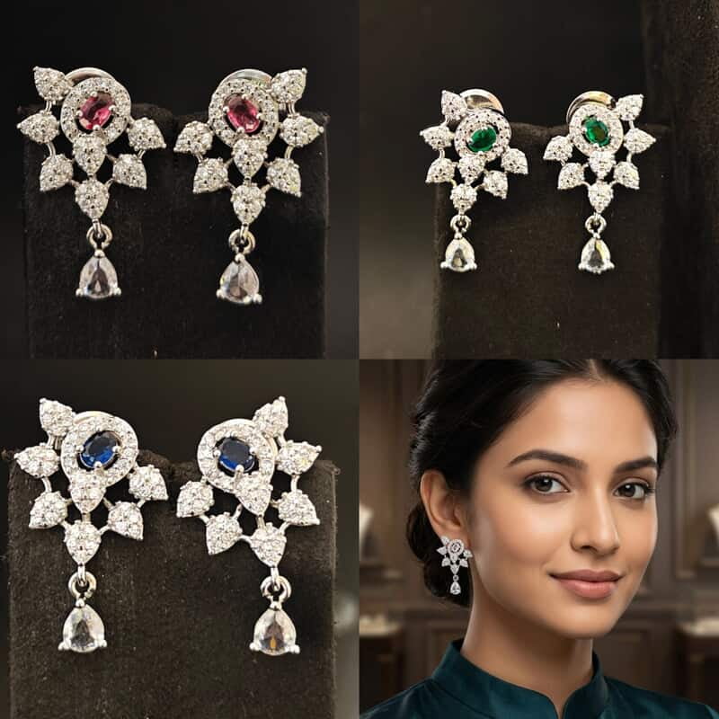 silver earrings ?