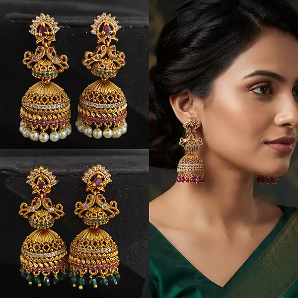 beautiful Design jhumka ???
