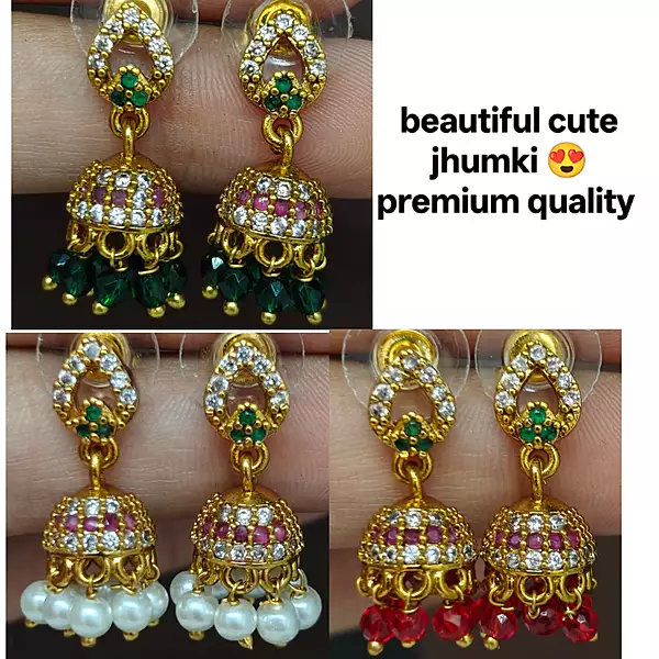 Beautiful stone jhumki