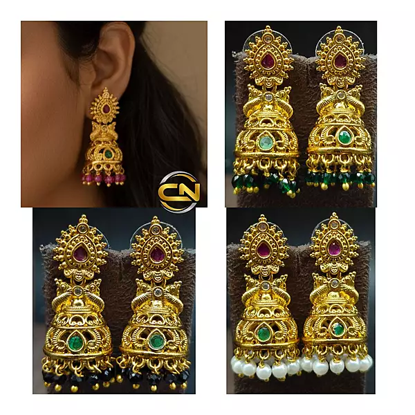 Gold design jhumki ?