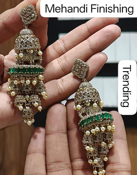 Mehandi Finishing Jhumki