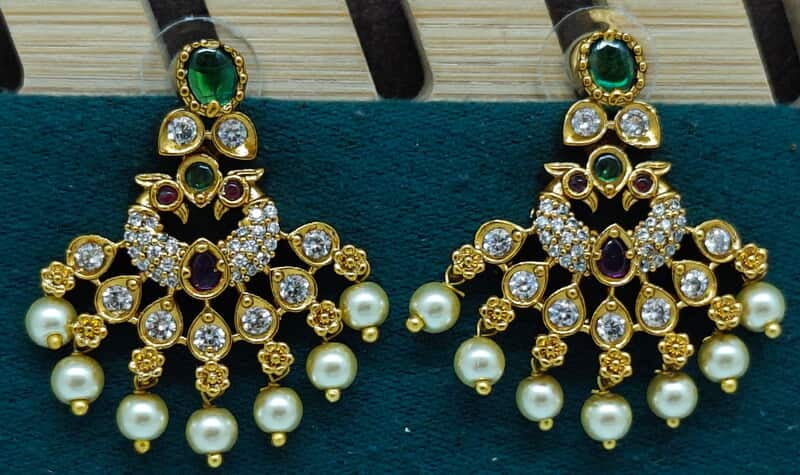 peacock ? design earrings