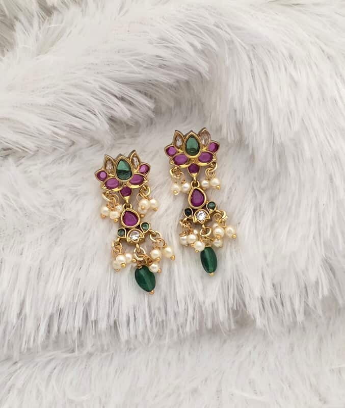 Lotus Design Earrings ?