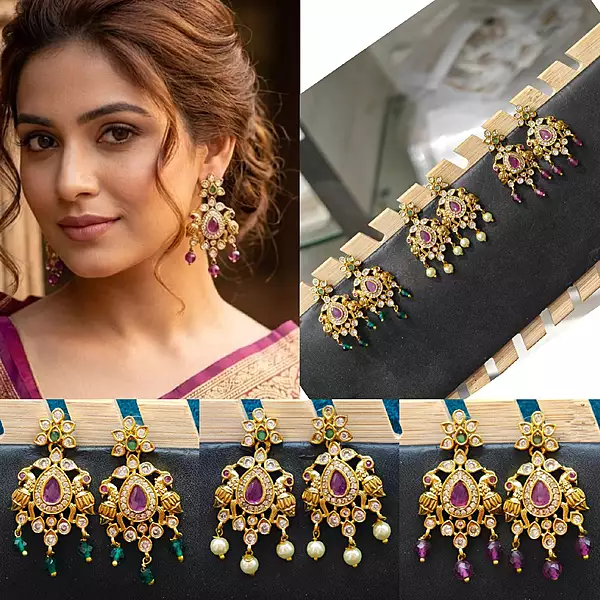 Beautiful Matt Finishing Earrings combo offer only for 345rs Limited Stock Book fast ?