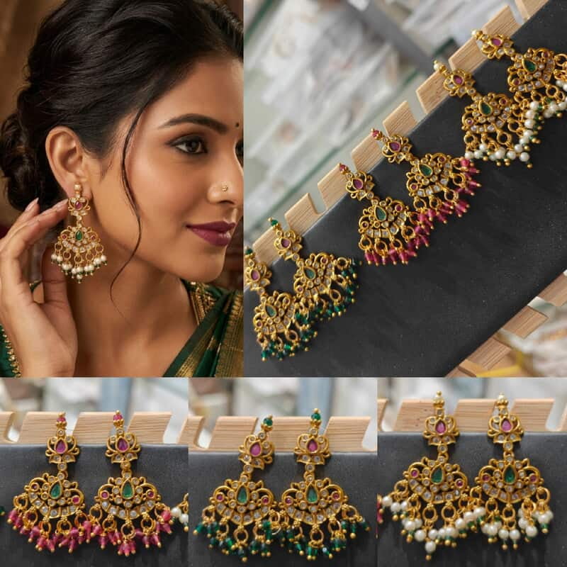 Guttapusal earrings Combo primium quality only for 390rs