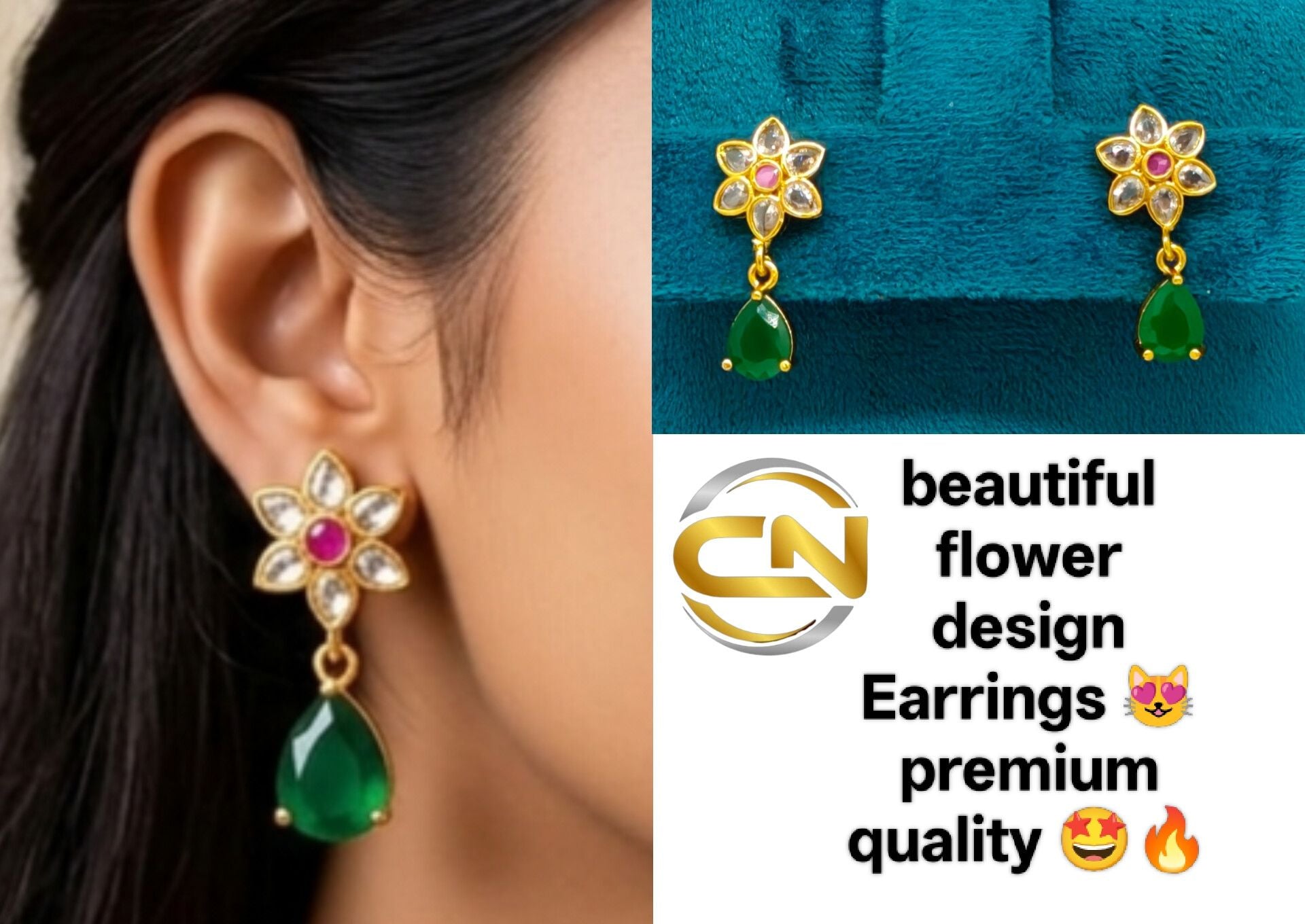 flower design Earrings ?