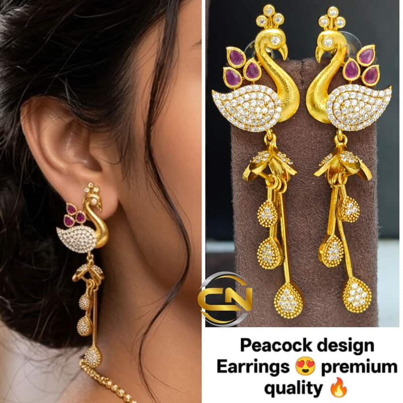 Peacock ? design Earrings ?