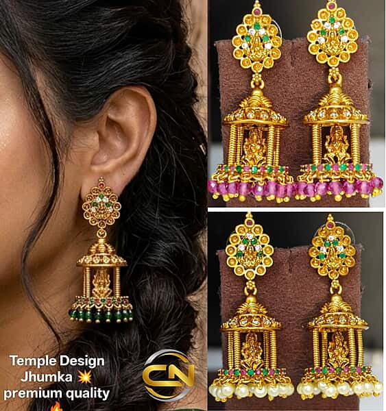 Temple Design Jhumka ?