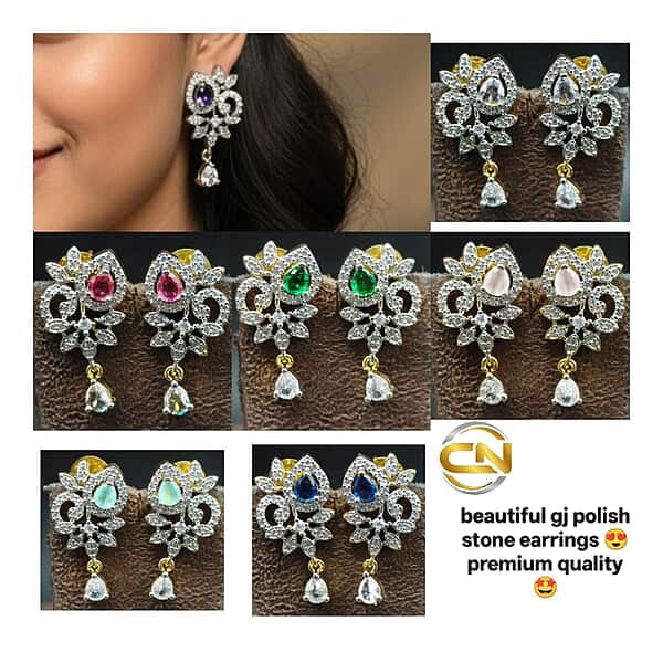 stone gj earrings ?