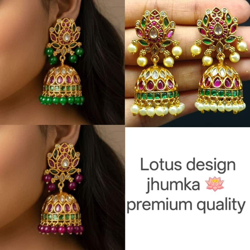 Lotus design jhumka ?
