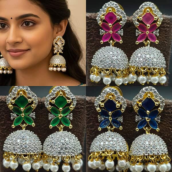 silver Jhumki
