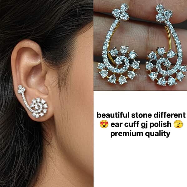 Stone ear cuff gj polish