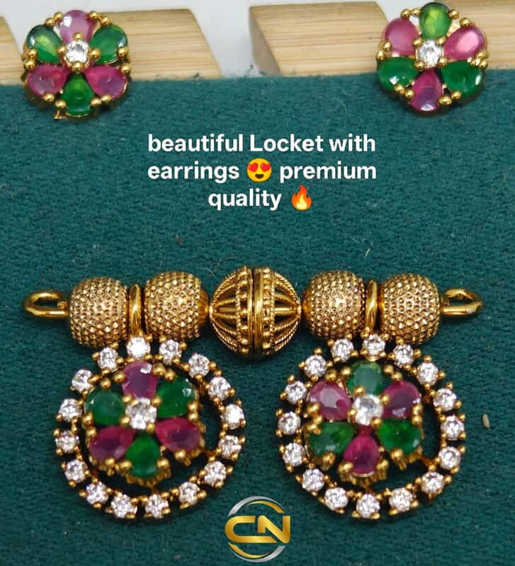 locket ? with earrings ?