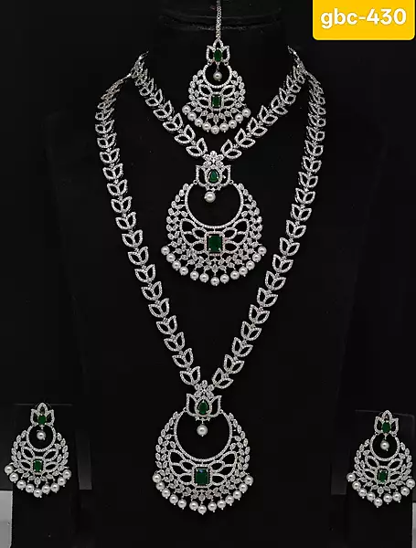 chandbali style combo set