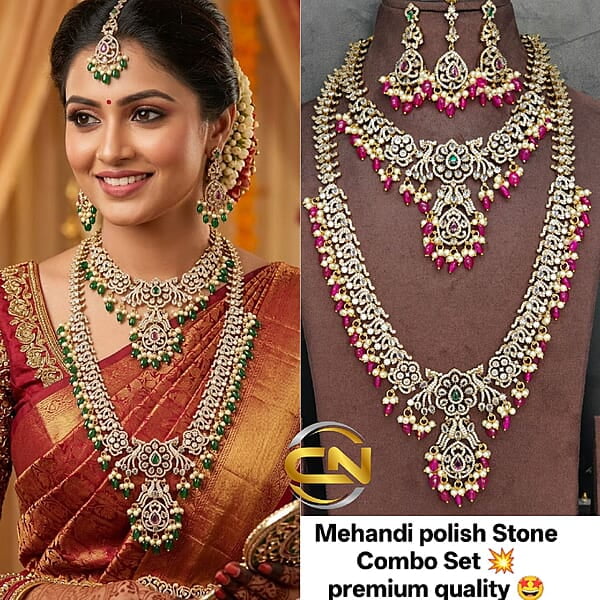 Mehandi polish stone Combo Set ?