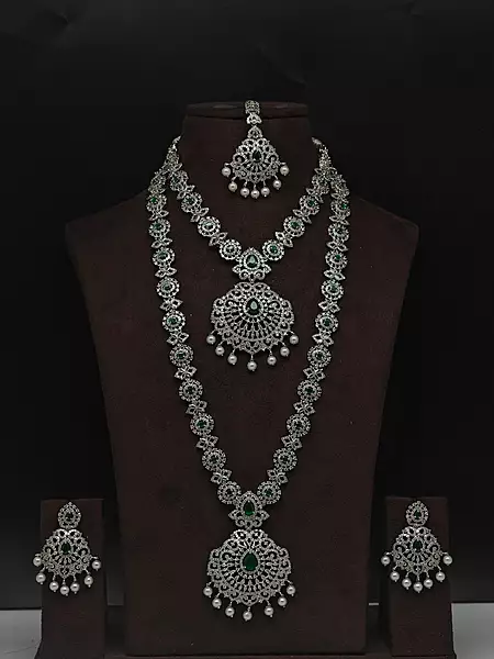 American diamond AD stone combo set