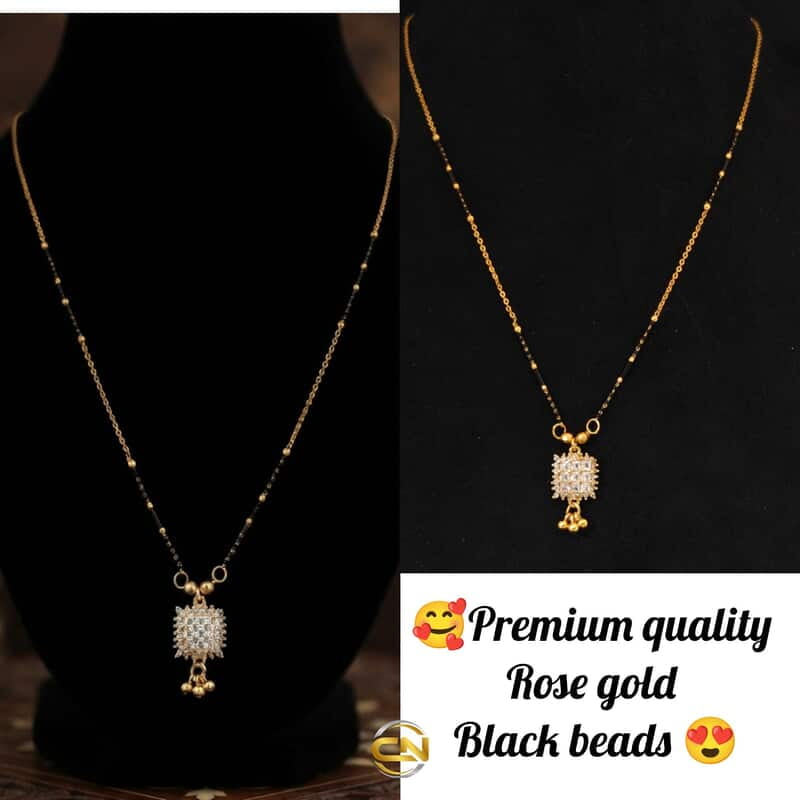 Rose gold black beads ?