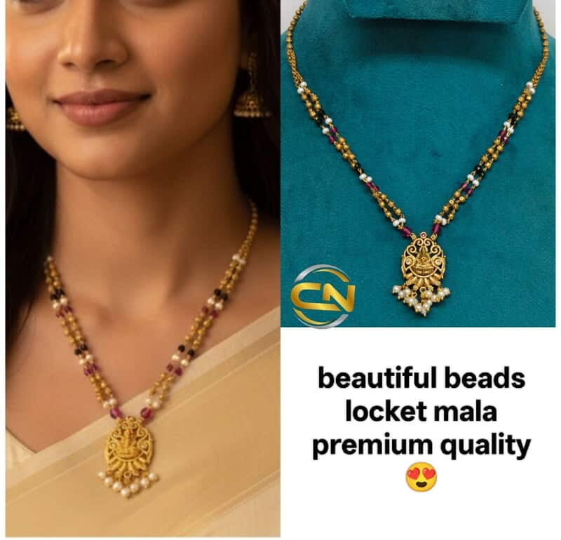 locket beads mala ?