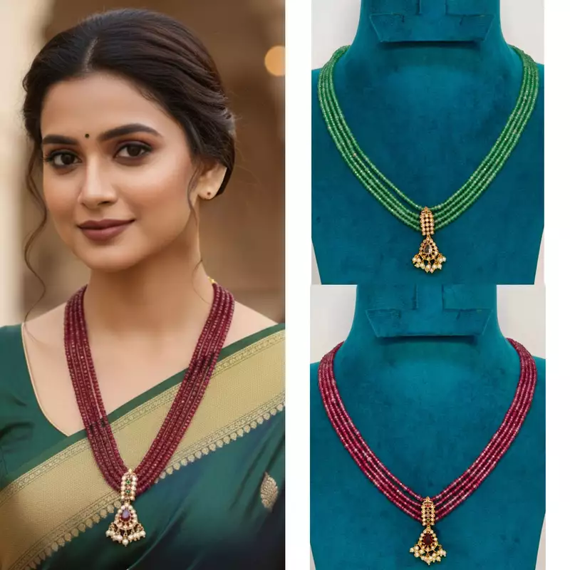 Beautiful design crystal Beads Necklace ?