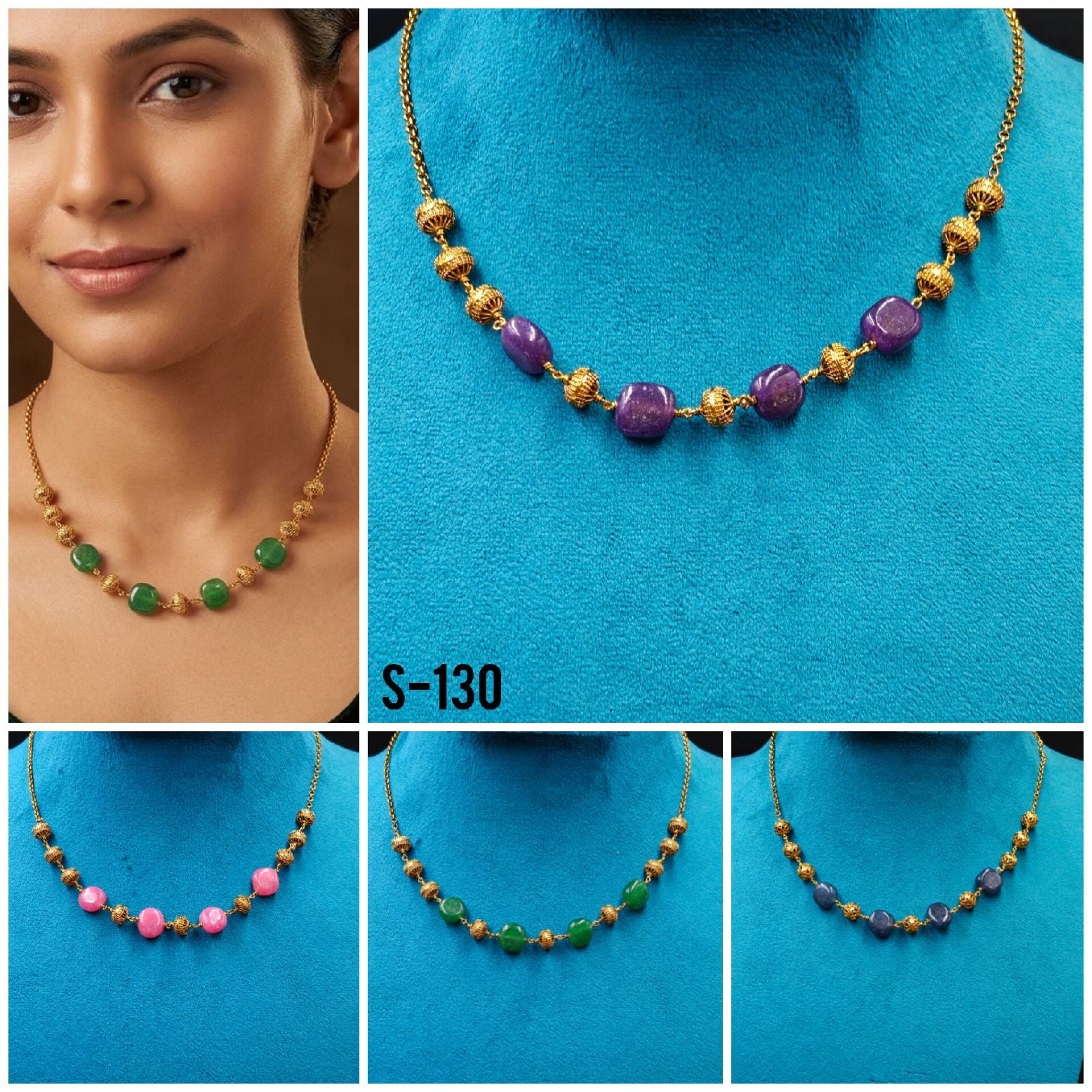 beautiful beads balls necklace