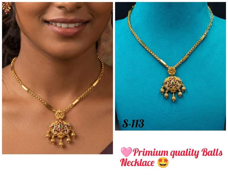 primium quality balls necklace