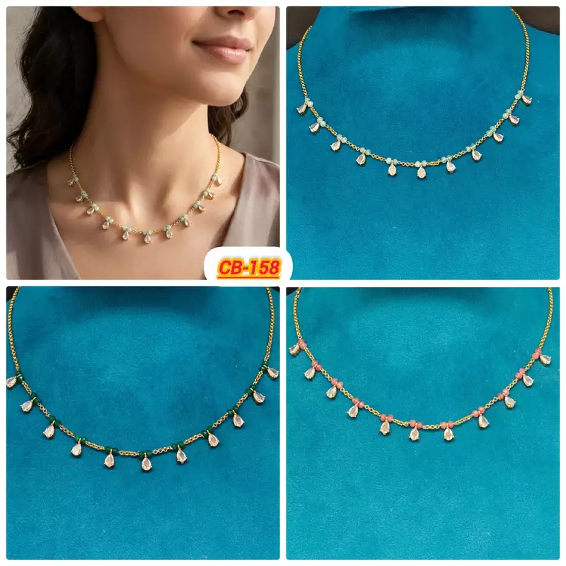 beautiful crystals chain model
