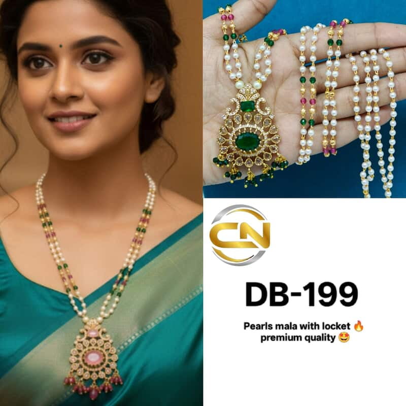 Pearls mala with locket ?