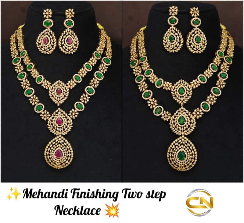 Mehandi Finishing Two Step Necklace ?