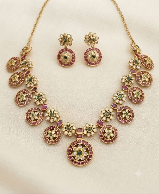 Kempu stone necklace ✨️