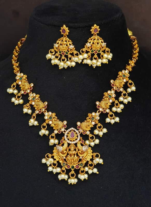 Laxmi devi design necklace ✨