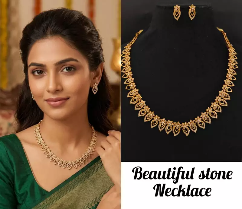 beautiful stone necklace