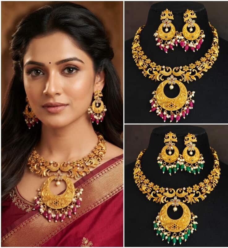 Peacock Design Necklace ?