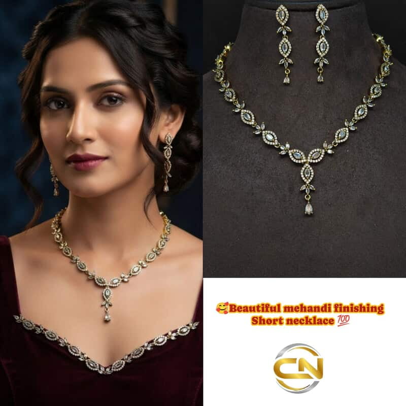 mehandi Finishing short Necklace