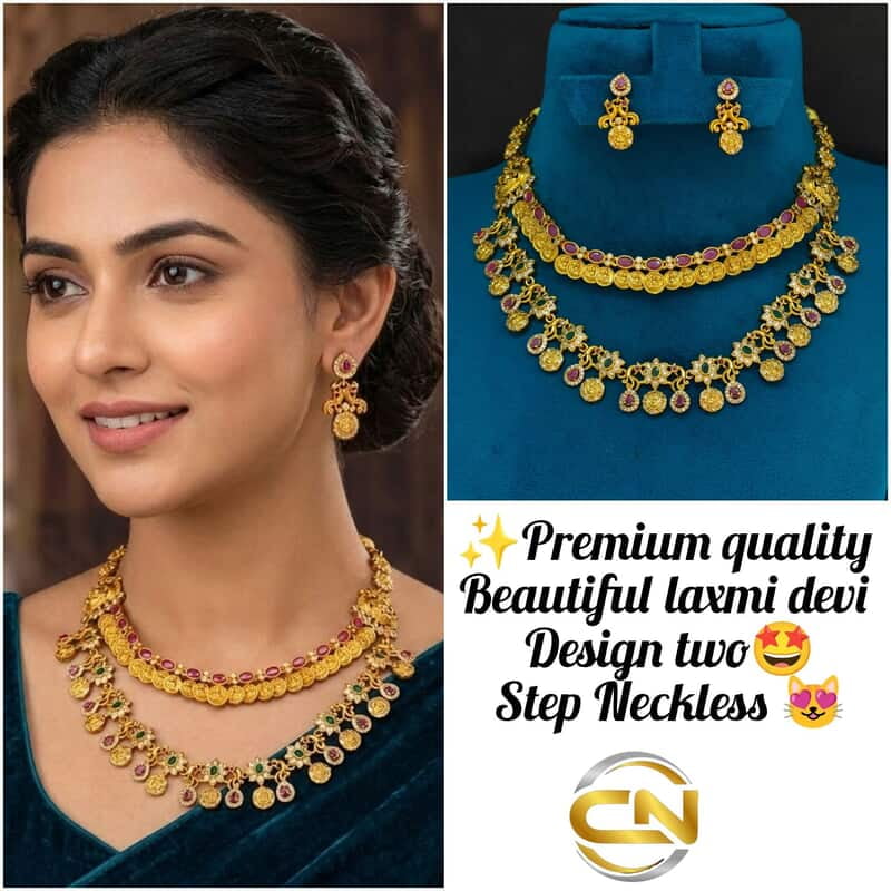Laxmi Devi Design Two Step Necklace ?
