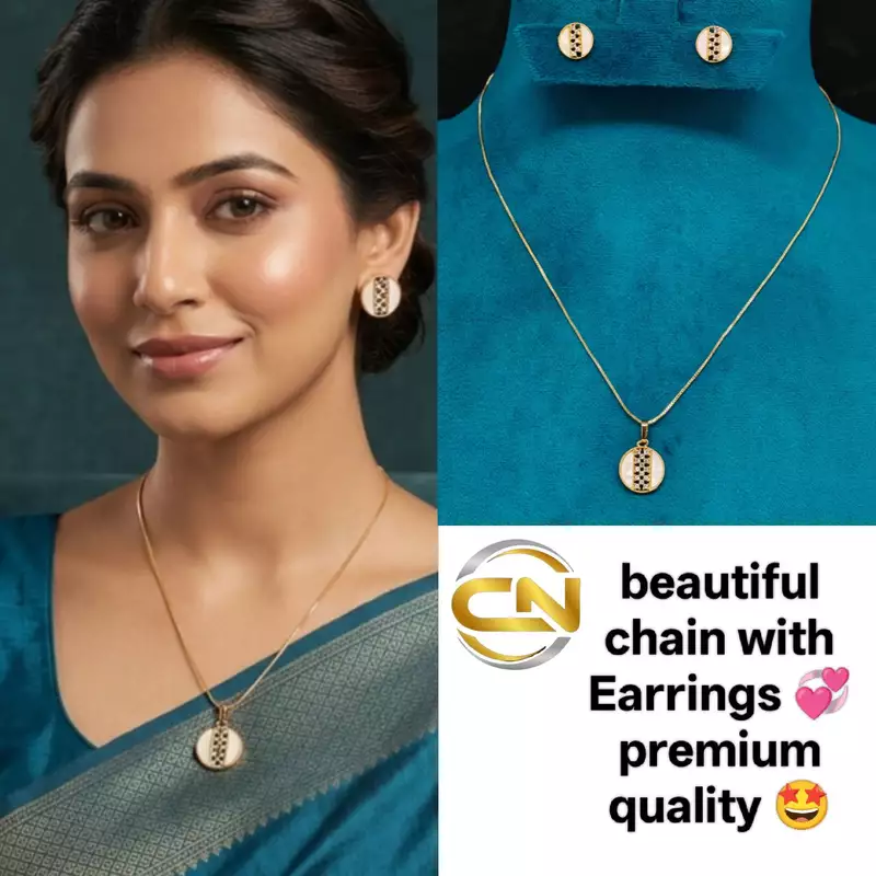 beautiful chain with earrings ?