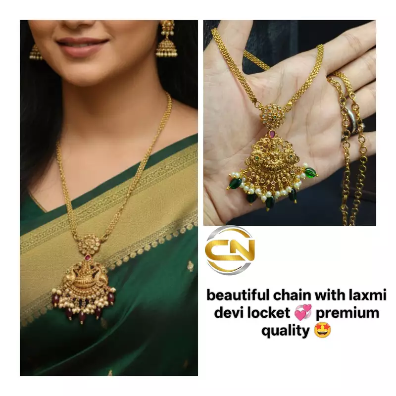 chain with laxmi devi locket ?