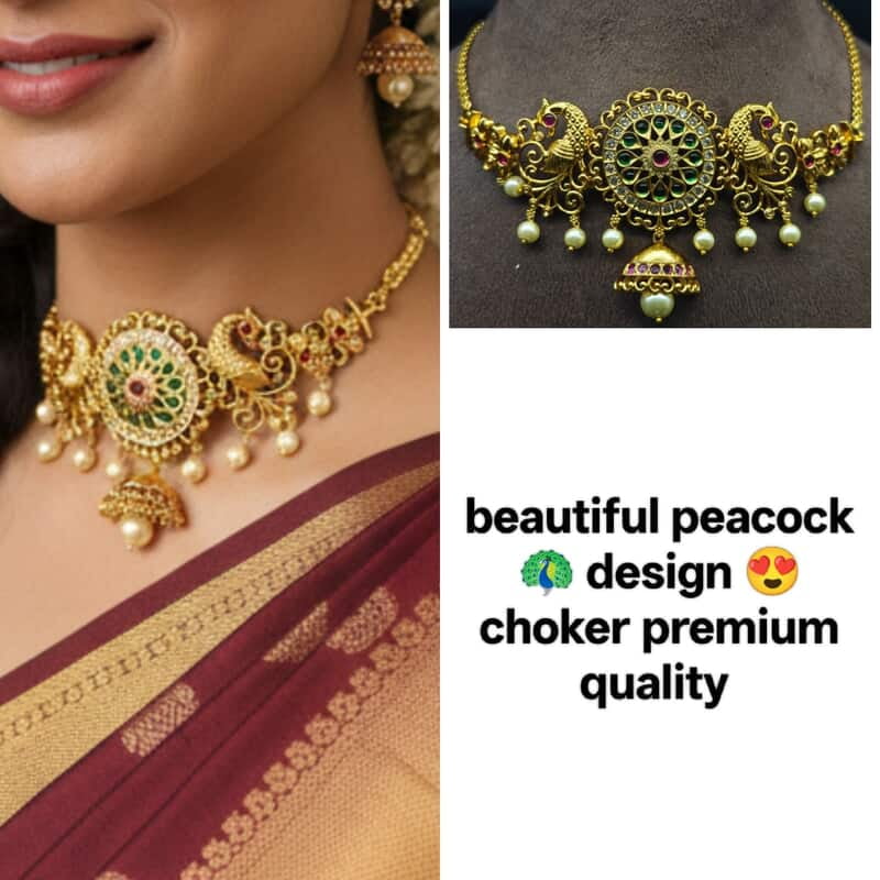 peacock ? design choker
