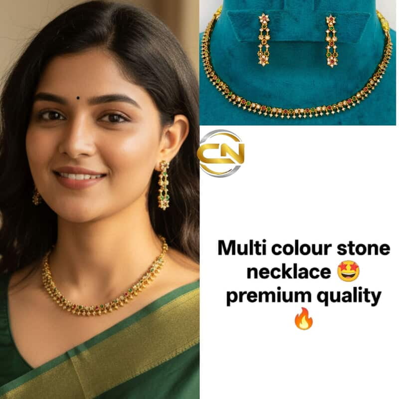 multi colour stone necklace ?