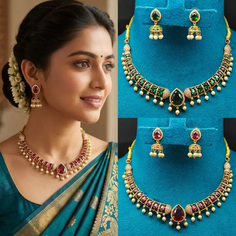 Beautiful mehandi finishing kanthi necklace ?