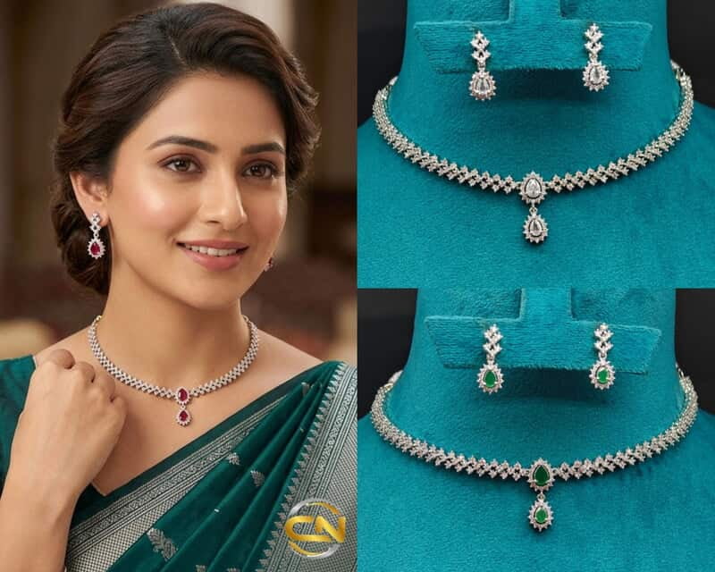 silver fancy neckset ?