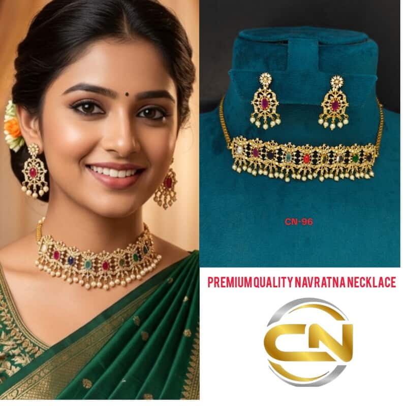 premium quality Navratna necklace