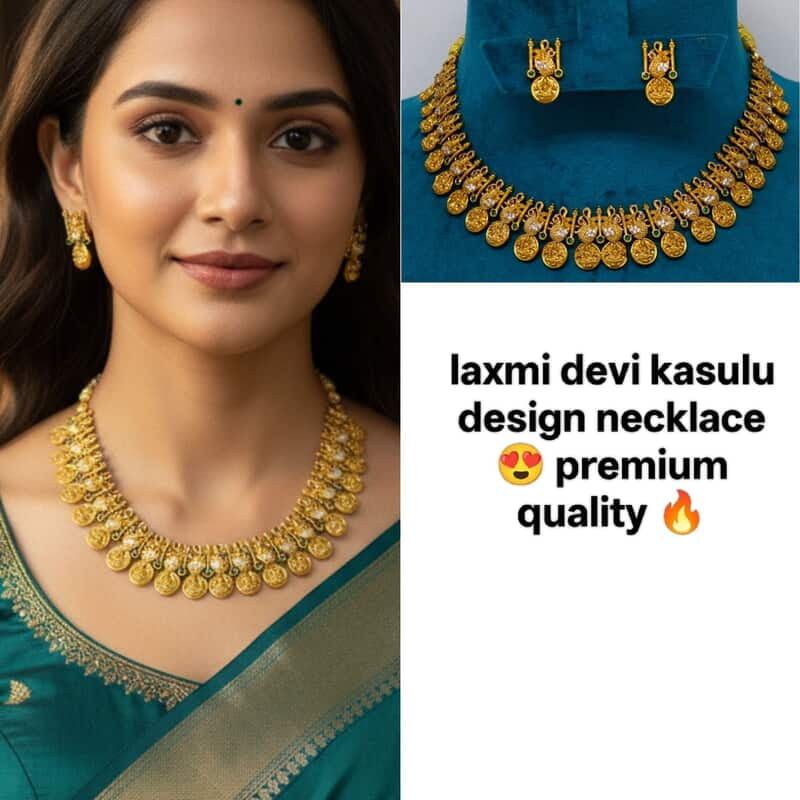 Laxmi devi kasulu necklace