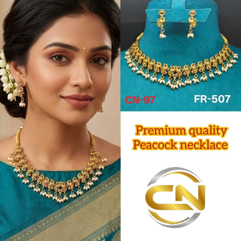 premium Quality peacock necklace