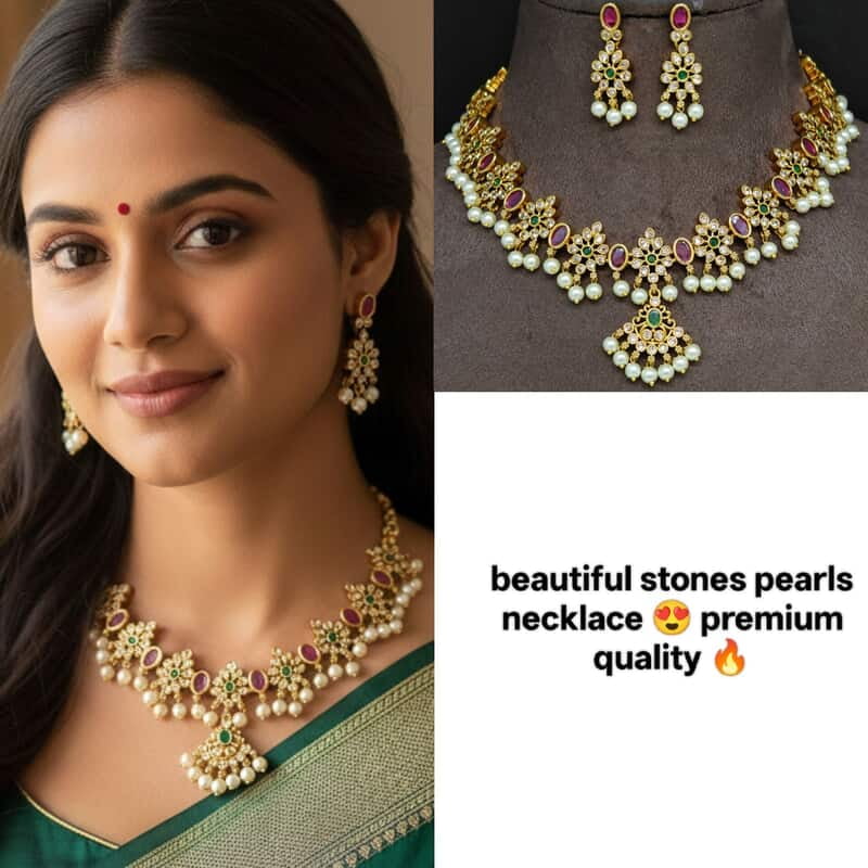 Stones pearls necklace ?
